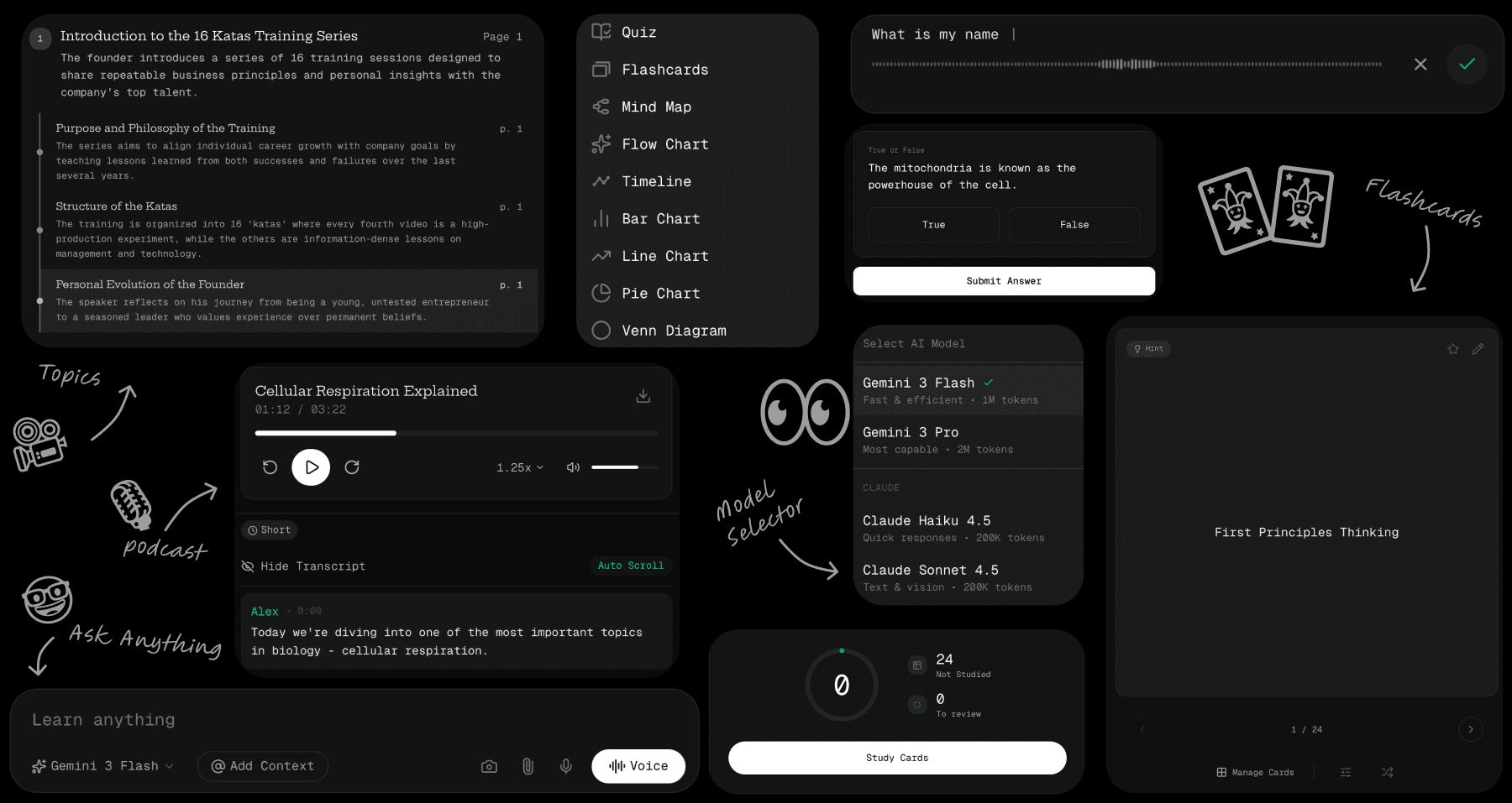 Ultra Learn App Interface